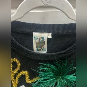 QUEEN OF SPARLES SWEATER! EUC! SIZE XL